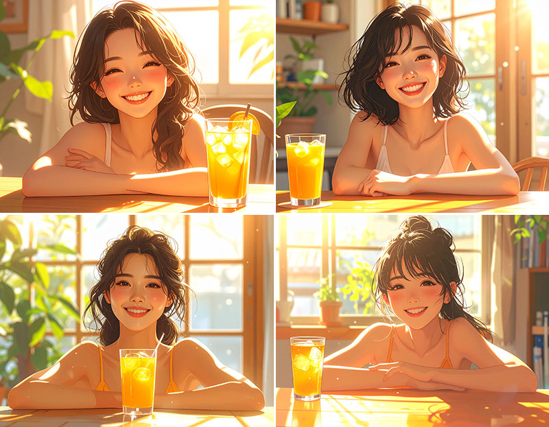 生成された画像4枚