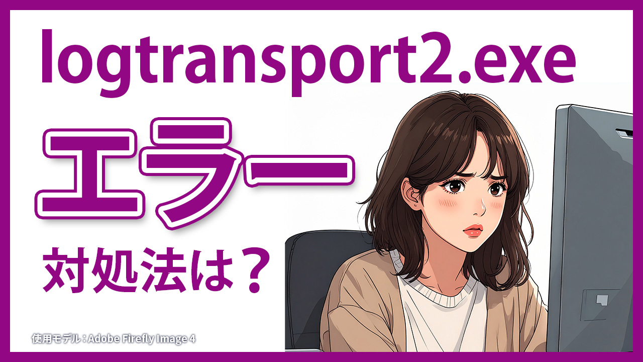 パソコン終了時の「LogTransport2.exe」エラー対処方法